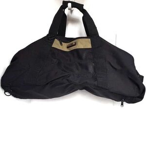 L.L. Bean Black Duffel Bag Backpack Monogram MAB